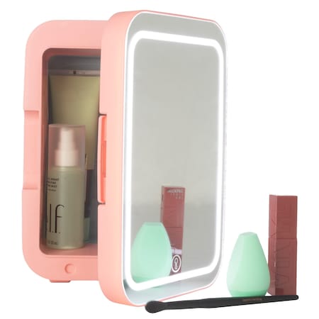Home-Complete Skincare Fridge - 4L Mini Portable Fridge with 12V Charger by Pink 80-5209